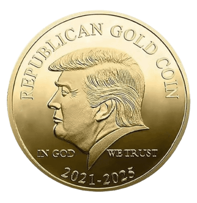 gold trump coin